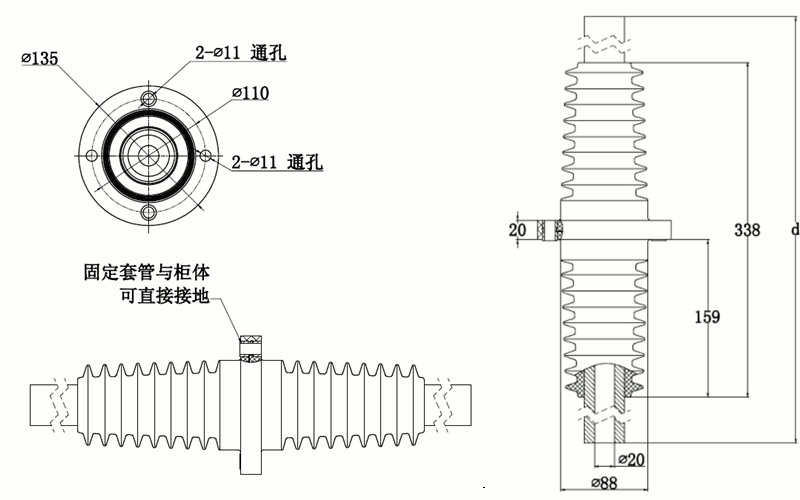 EVO视讯核材双头带伞套管结构图.gif